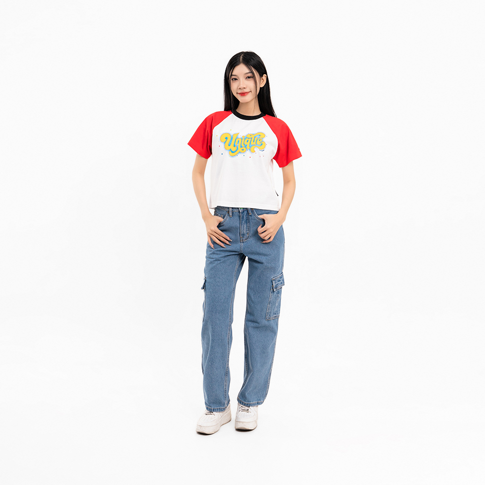 ÁO THUN NỮ - TOTODAY - RAGLAN UNIQUE