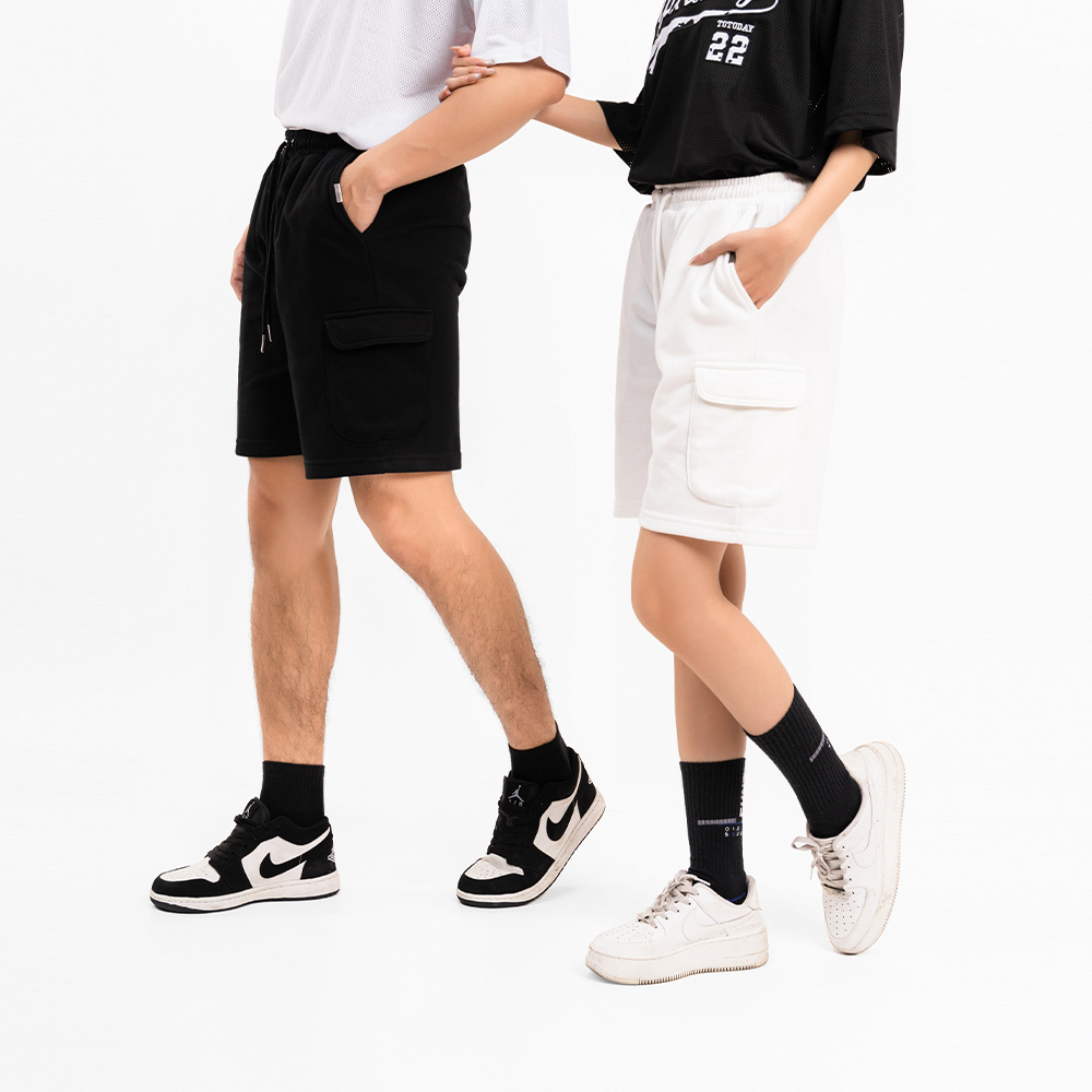 QUẦN SHORTS THUN UNISEX - TOTODAY - BOX POCKET