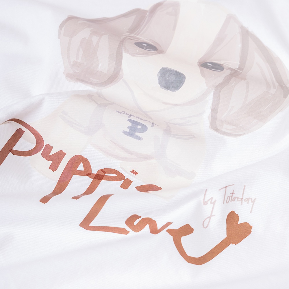 ÁO THUN NỮ - TOTODAY - PUPPIES LOVE