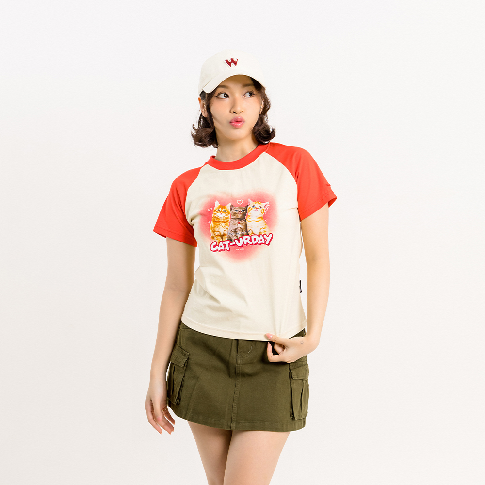 ÁO THUN NỮ - TOTODAY - CATURDAY BABY TEE