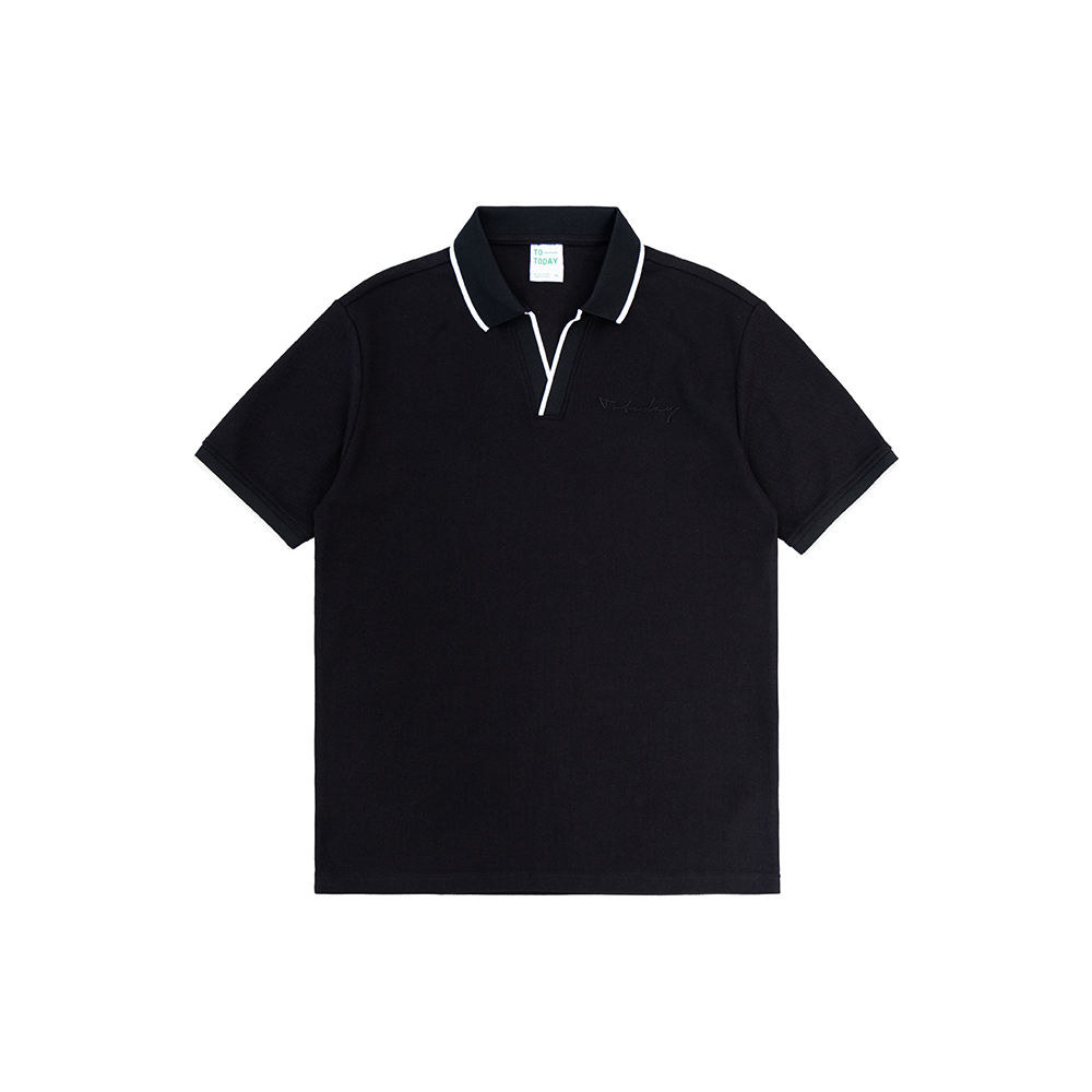 ÁO POLO NAM - TOTODAY - SMALL COLOR COLLAR EDGE