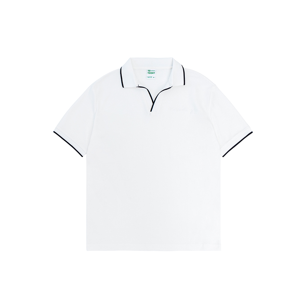 ÁO POLO NAM - TOTODAY - SMALL COLOR COLLAR EDGE