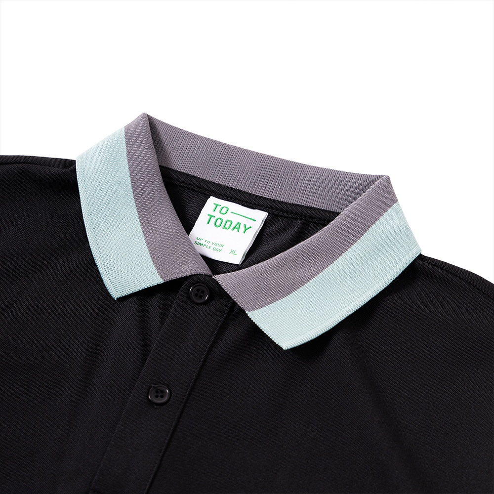 ÁO POLO NAM - TOTODAY - 2 COLLAR COLORS