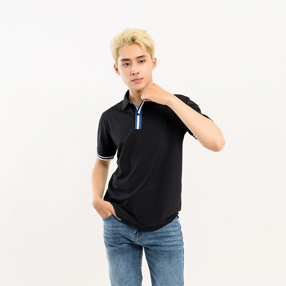 ÁO POLO NAM - TOTODAY - BASIC NECKLINE STRIPES