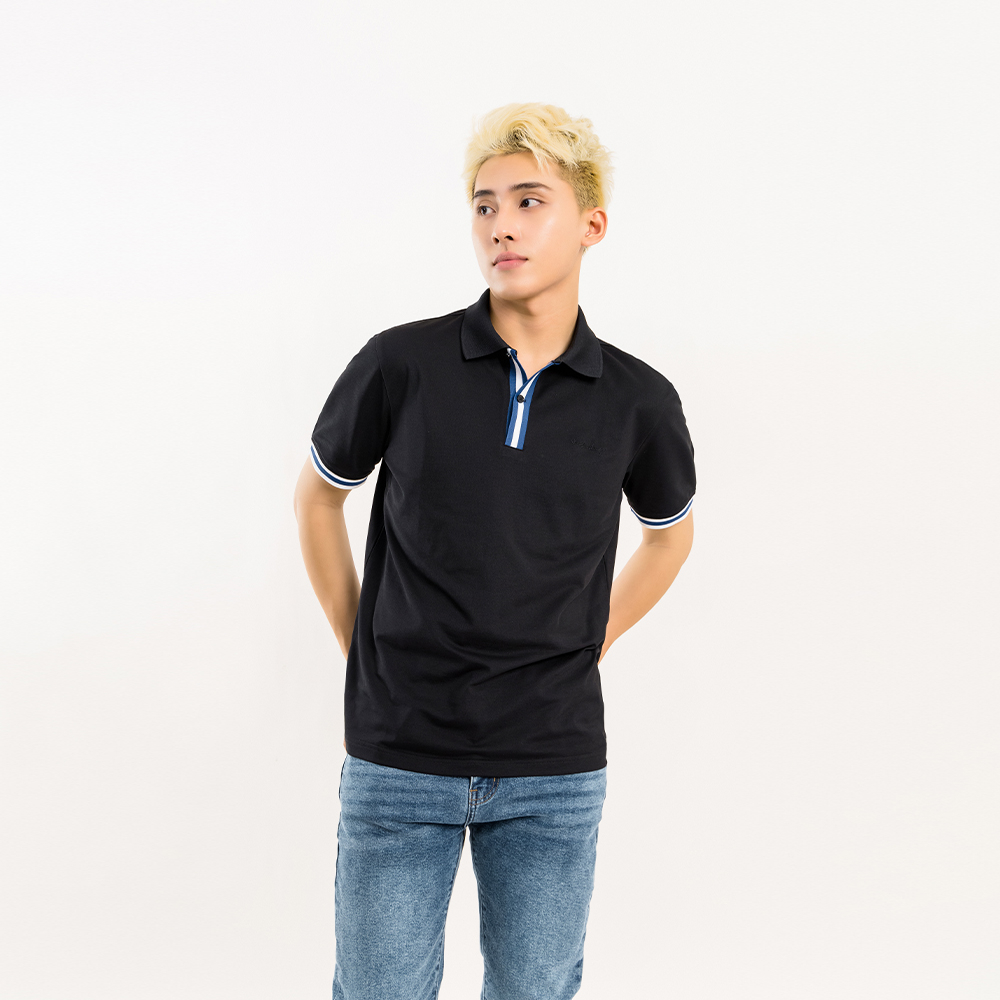 ÁO POLO NAM - TOTODAY - BASIC NECKLINE STRIPES