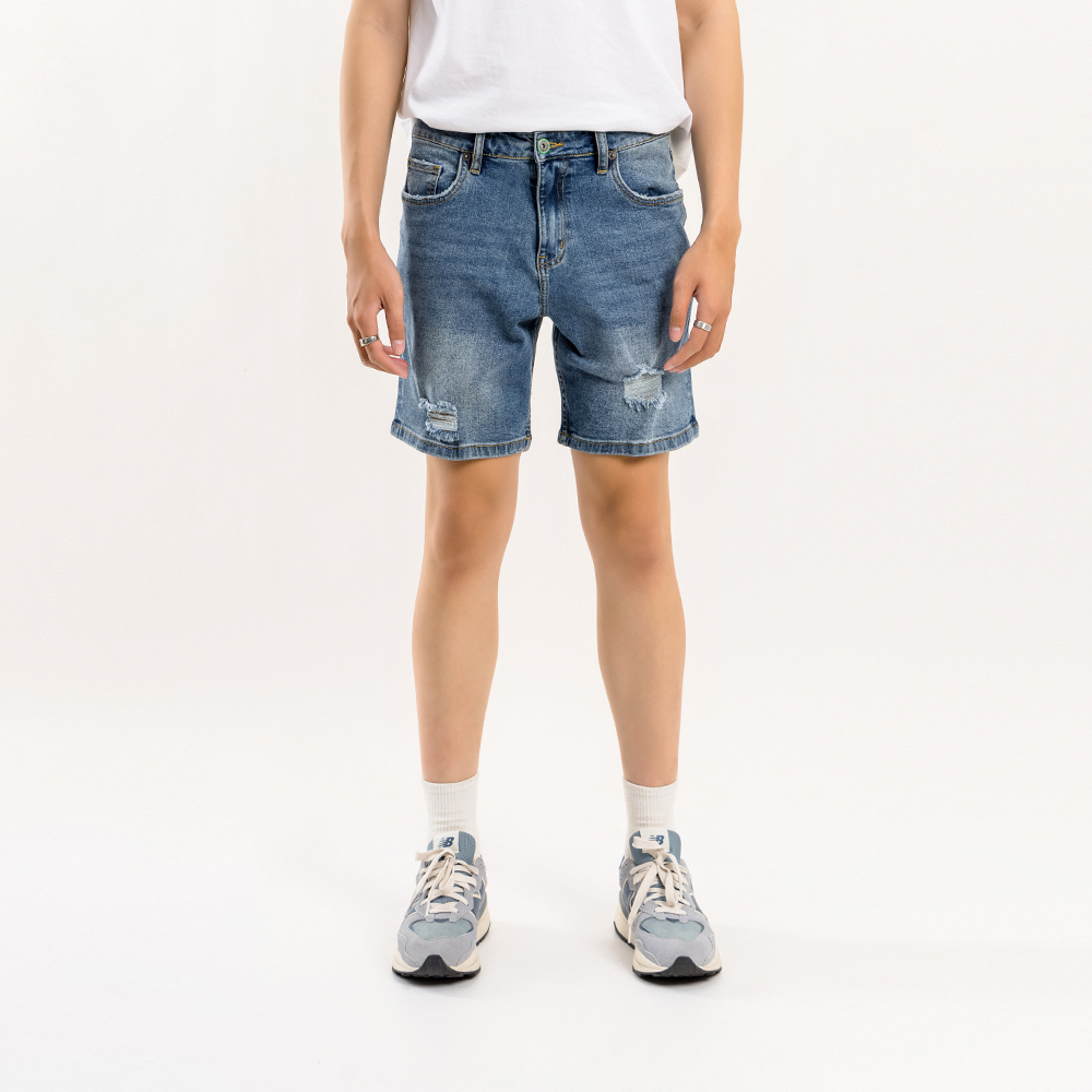 QUẦN SHORT JEAN NAM - TOTODAY - SLIMFIT 02401