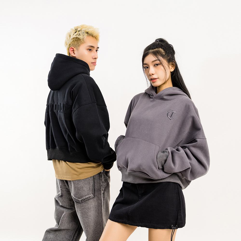 ÁO KHOÁC HOODIE UNISEX - TOTODAY - TOTODAY BOXY JACKET