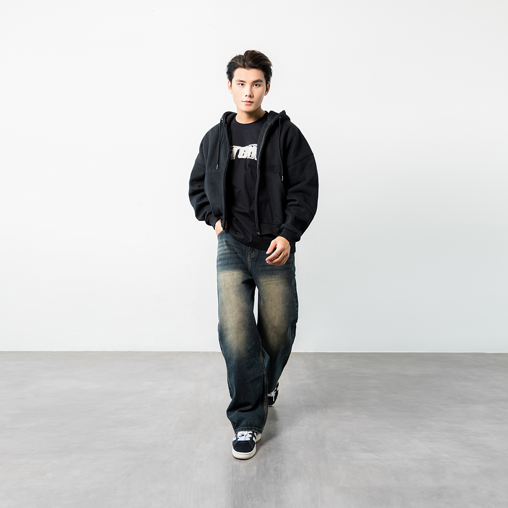 ÁO KHOÁC HOODIE UNISEX - TOTODAY - TOTODAY BOXY ZIP JACKET