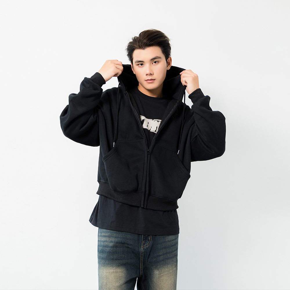 ÁO KHOÁC HOODIE UNISEX - TOTODAY - TOTODAY BOXY ZIP JACKET