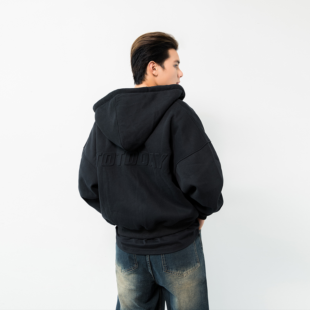 ÁO KHOÁC HOODIE UNISEX - TOTODAY - TOTODAY BOXY ZIP JACKET