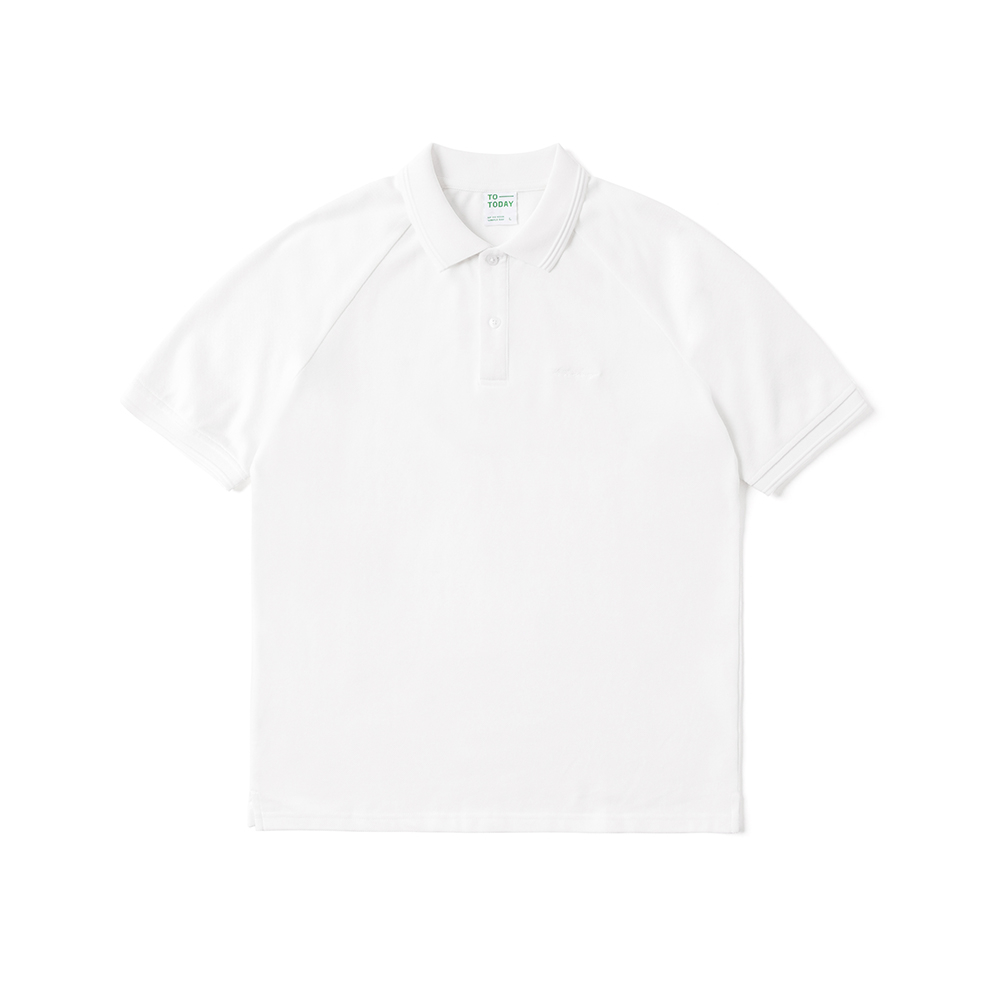 ÁO POLO NAM - TOTODAY - KNIT COLLAR RAGLAN POLO