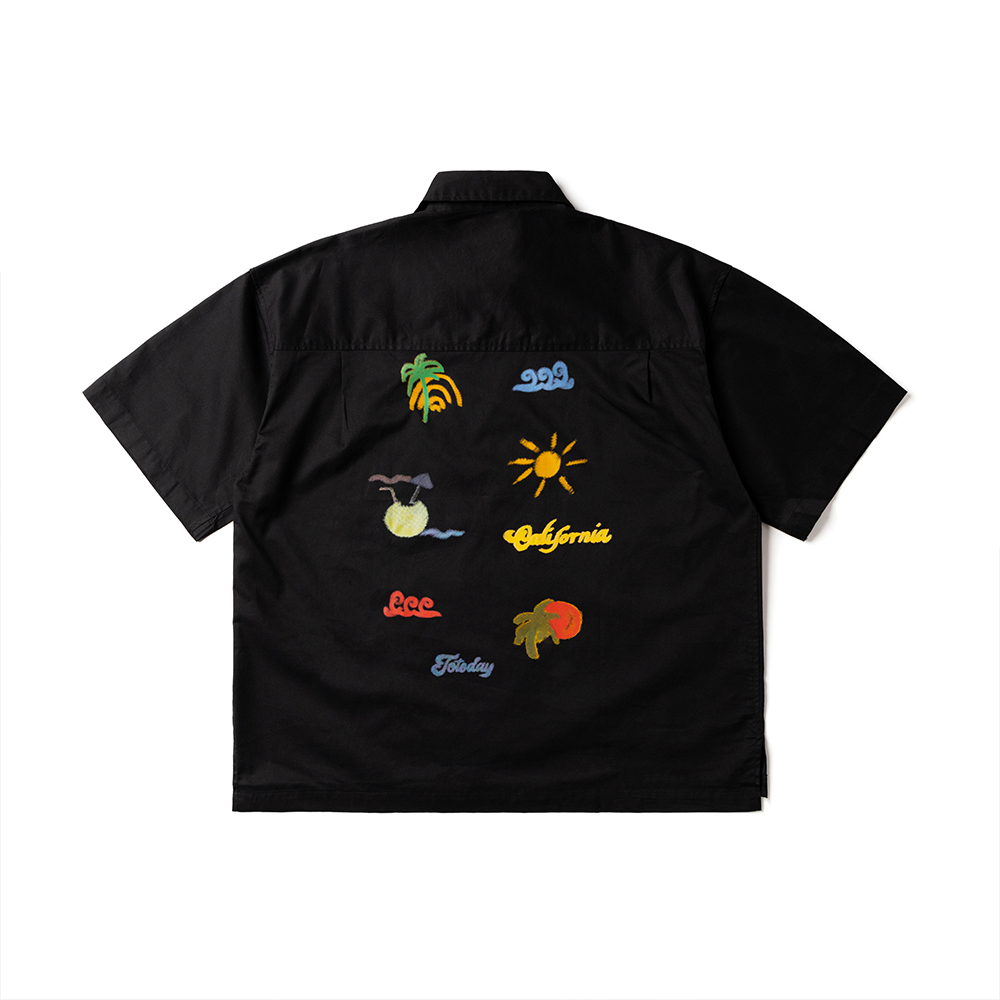 ÁO SƠ MI UNISEX - TOTODAY - CALIFORNIA VIBES GRAFFITI BOXY SHIRT