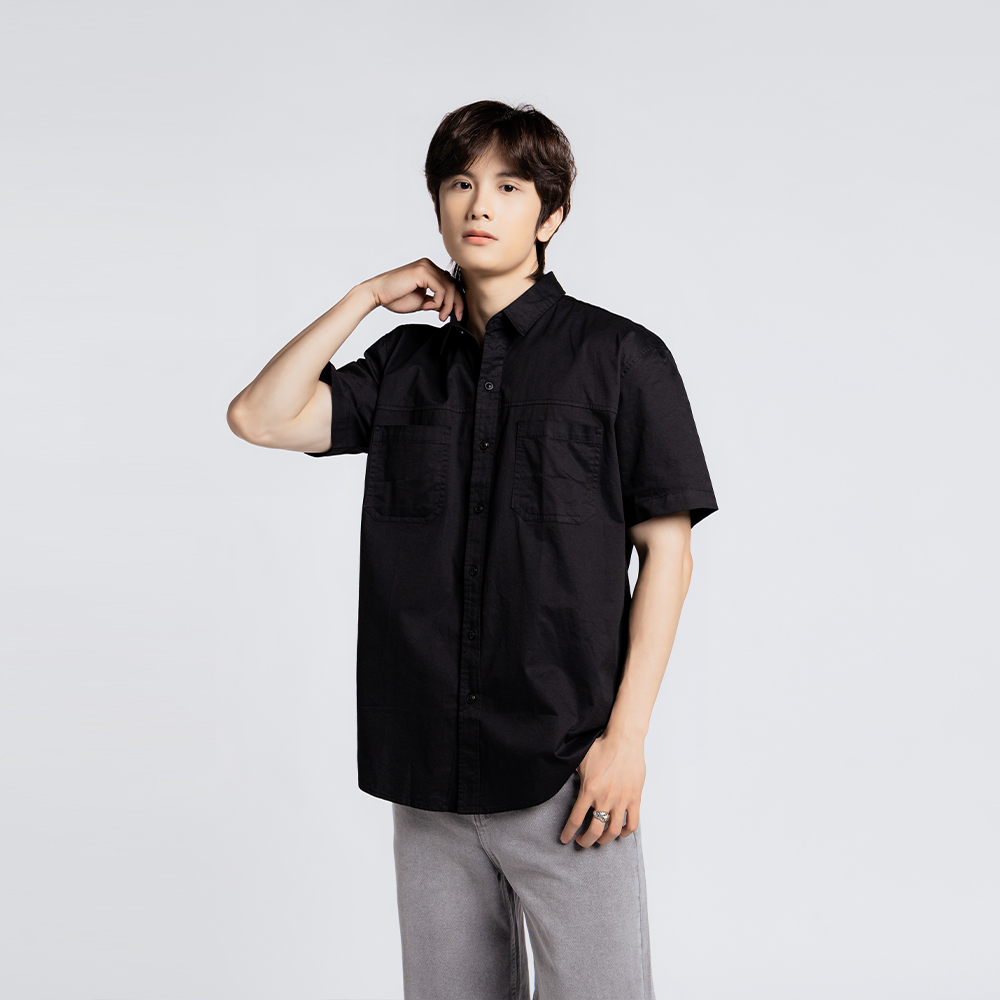 ÁO SƠ MI NAM - TOTODAY - HIDDEN POCKET SHIRTS 0724