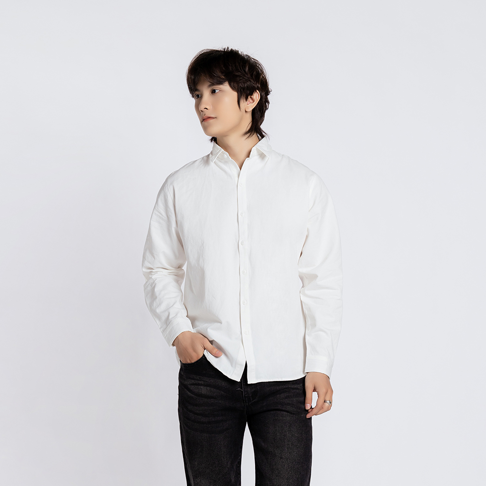 ÁO SƠ MI NAM - TOTODAY - BASIC SLIM SHIRT 06402