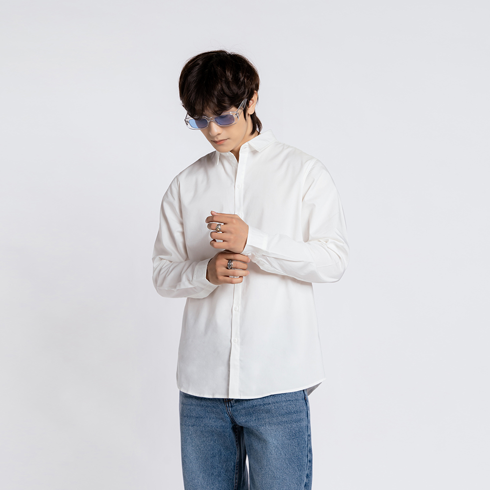 ÁO SƠ MI NAM - TOTODAY - BASIC SLIM SHIRT 06403