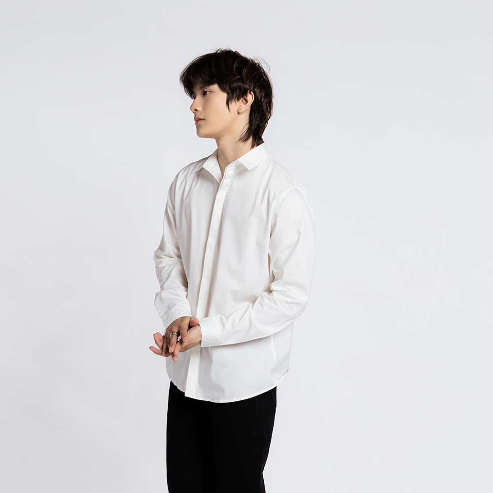 ÁO SƠ MI NAM - TOTODAY - BASIC SLIM SHIRT 06401