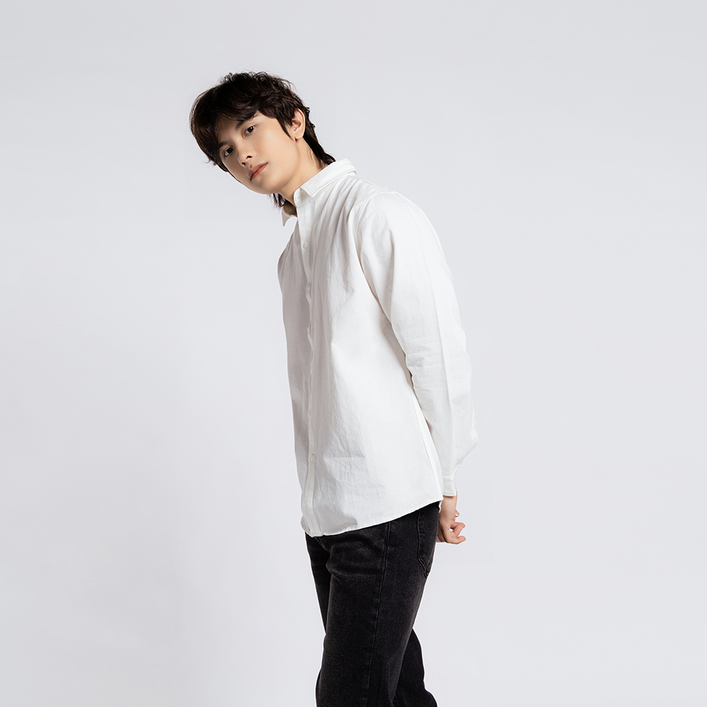 ÁO SƠ MI NAM - TOTODAY - BASIC SLIM SHIRT 06402