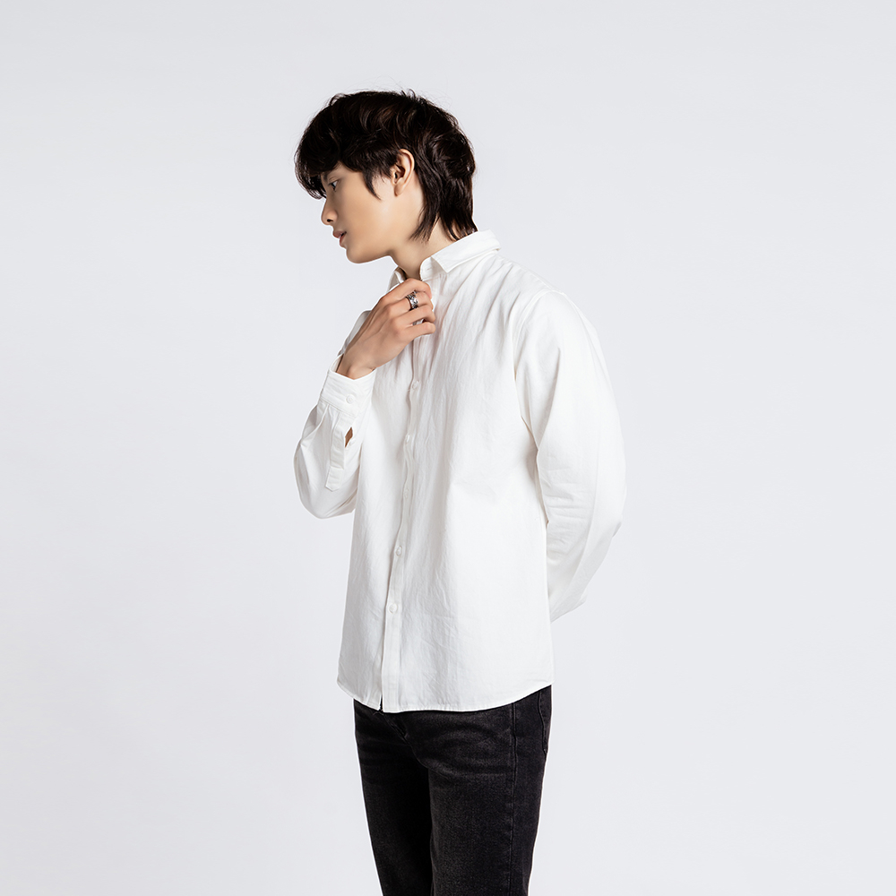 ÁO SƠ MI NAM - TOTODAY - BASIC SLIM SHIRT 06402