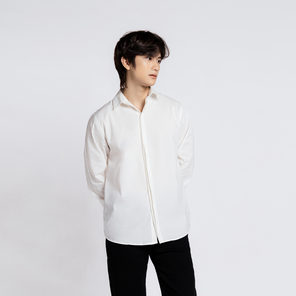 ÁO SƠ MI NAM - TOTODAY - BASIC SLIM SHIRT 06401