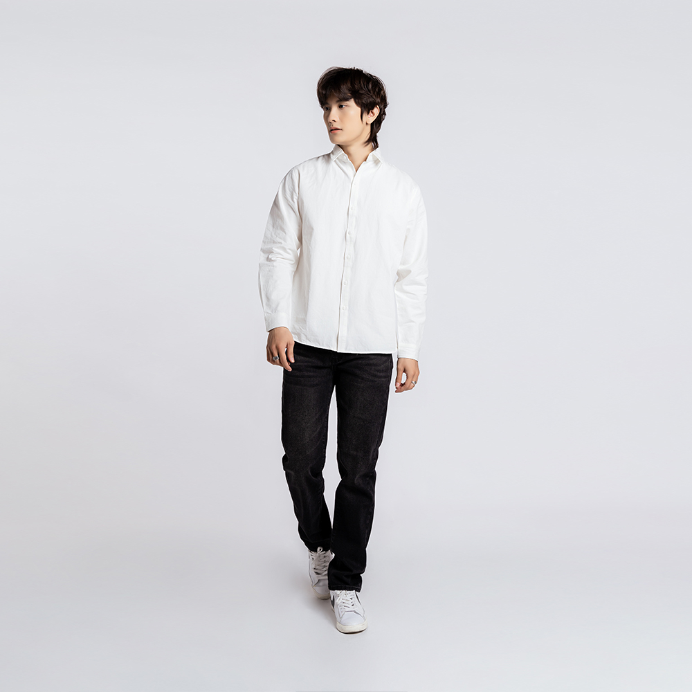 ÁO SƠ MI NAM - TOTODAY - BASIC SLIM SHIRT 06402