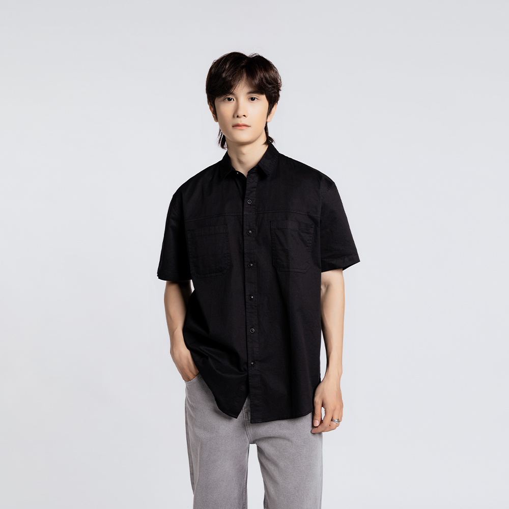 ÁO SƠ MI NAM - TOTODAY - HIDDEN POCKET SHIRTS 0724