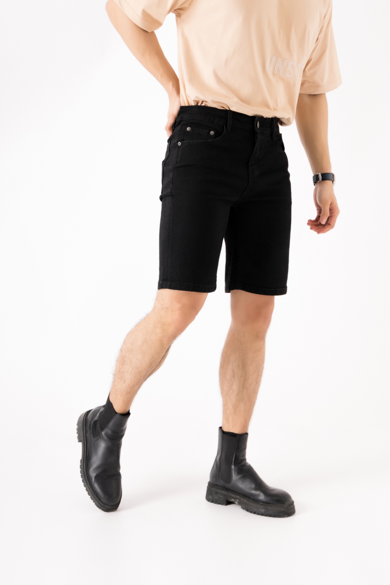 QUẦN SHORT JEAN NAM - TOTODAY - SLIMFIT  01401