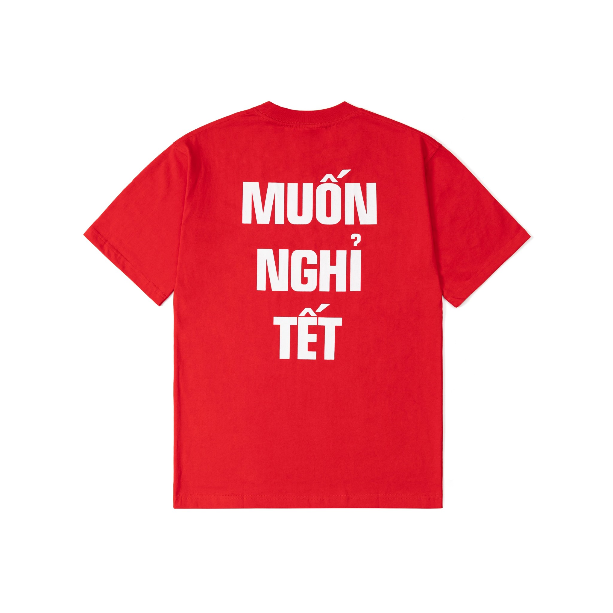 ÁO THUN UNISEX - TOTODAY - EM MỆT MUỐN NGHỈ TẾT