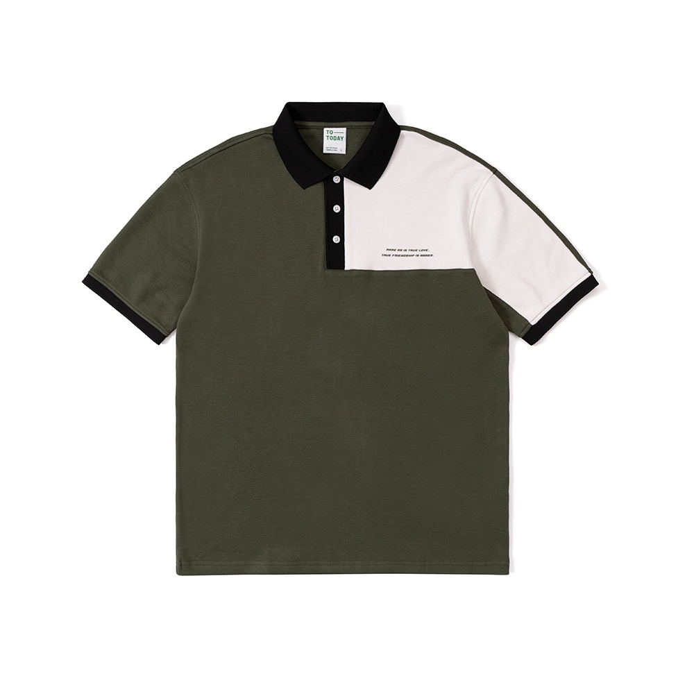 ÁO POLO NAM - TOTODAY - COLOUR BLOCKED POLO SHIRT