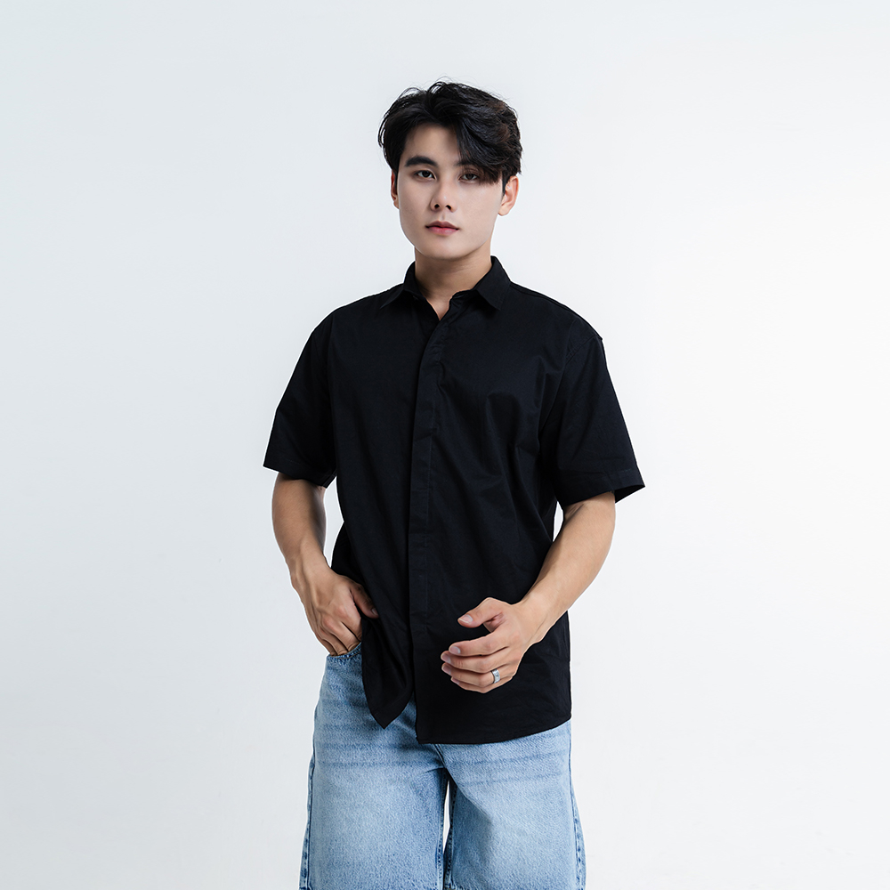 ÁO SƠ MI NAM - TOTODAY - BASIC SHORT SLEEVE