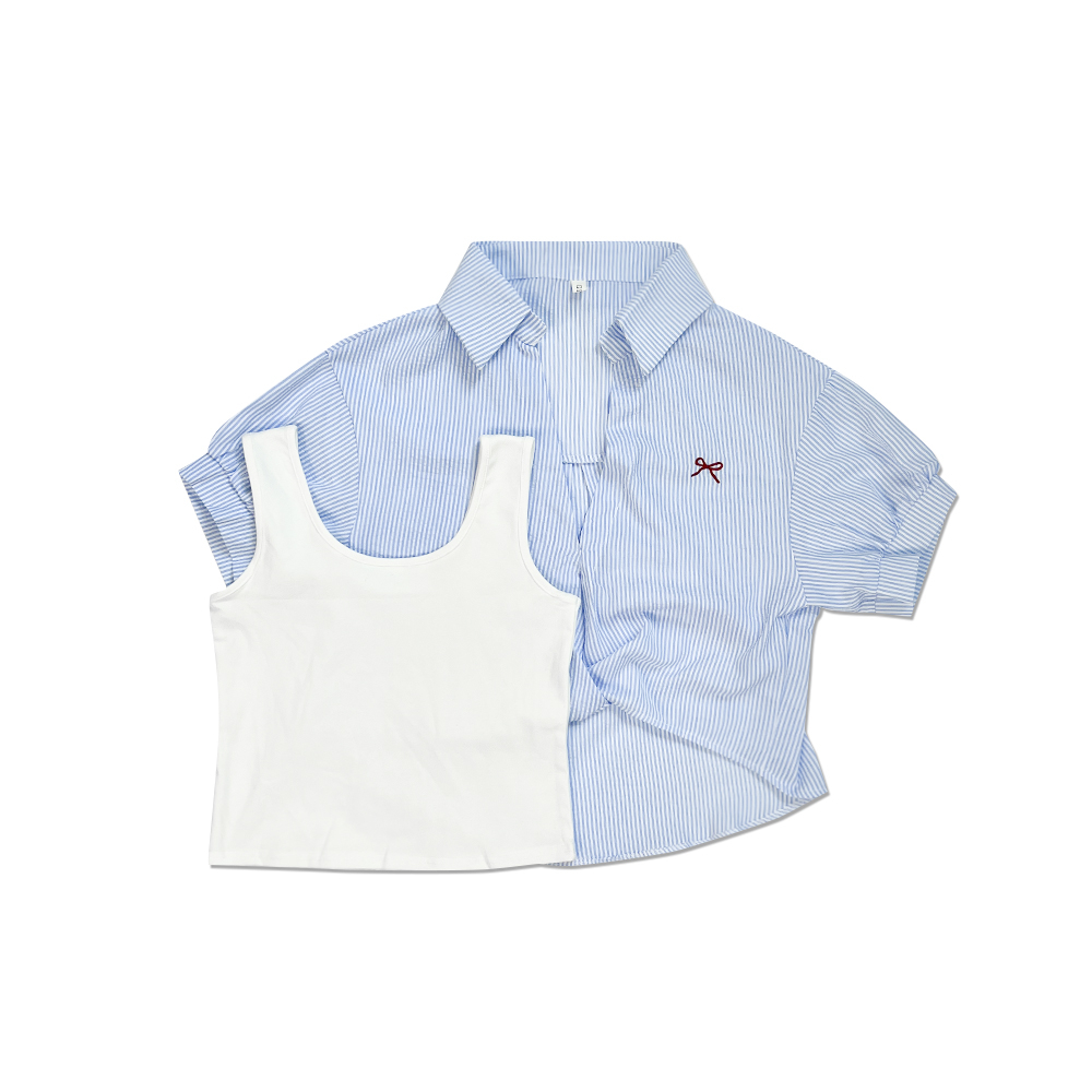 ÁO SƠ MI NỮ - TOTODAY - SHORT SLEEVES 07503