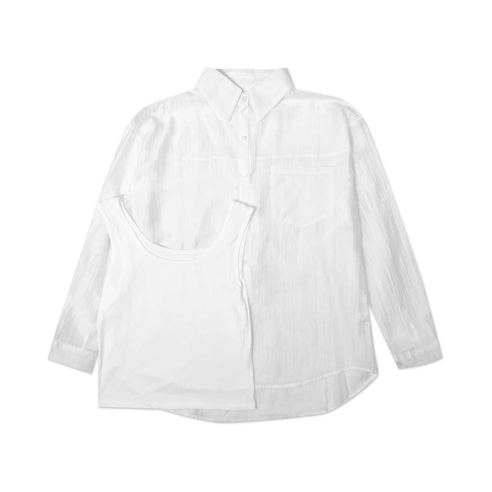 ÁO SƠ MI W2SMD08505 - WH