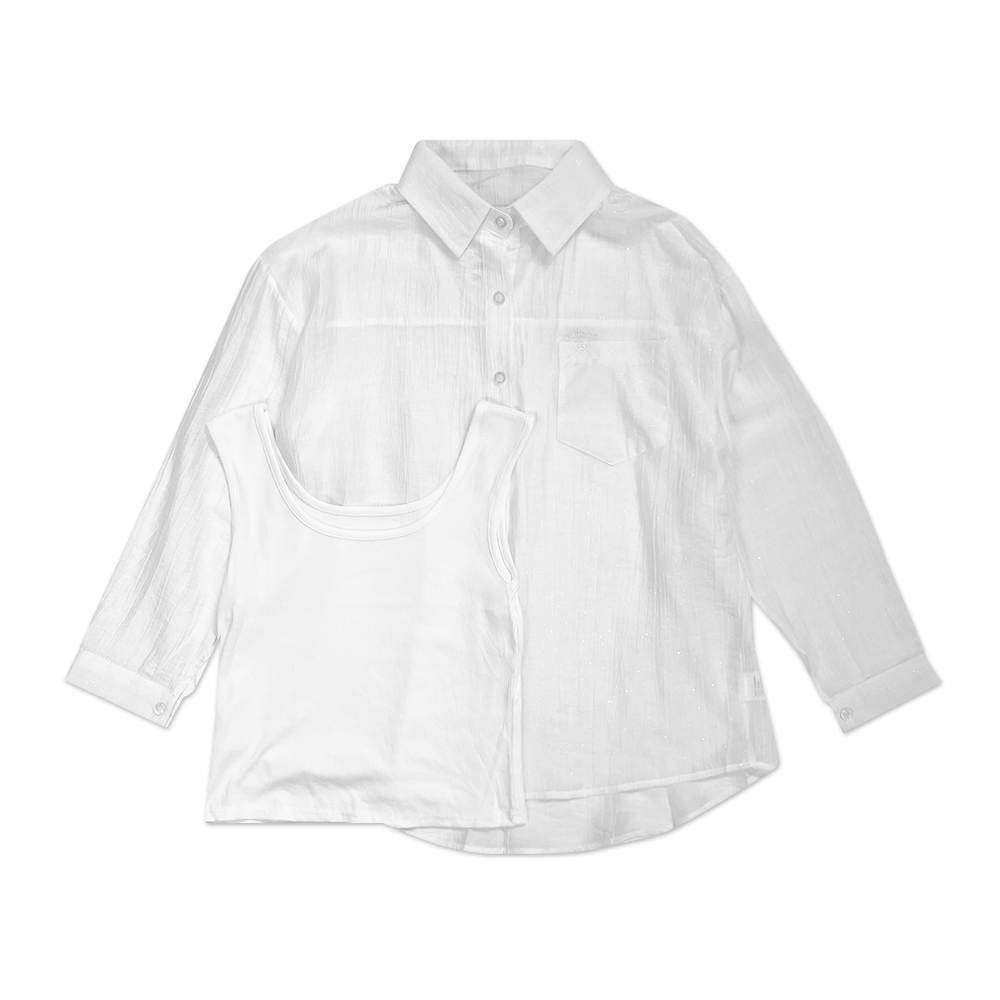 ÁO SƠ MI W2SMD08502 - WH