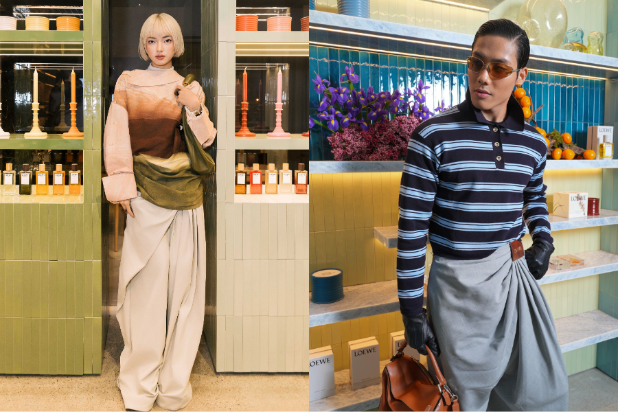 CHÂU BÙI & HUANG LONG: HAI CÁ TÍNH NỔI BẬT TRONG SỰ KIỆN RA MẮT FLAGSHIP STORE LOEWE PERFUMES