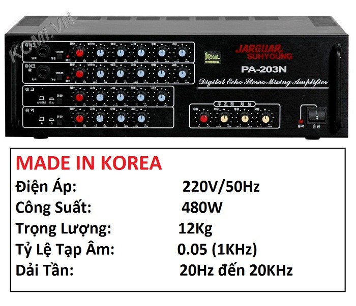 AMPLIFIER JARGUAR SUHYOUNG PA-203N