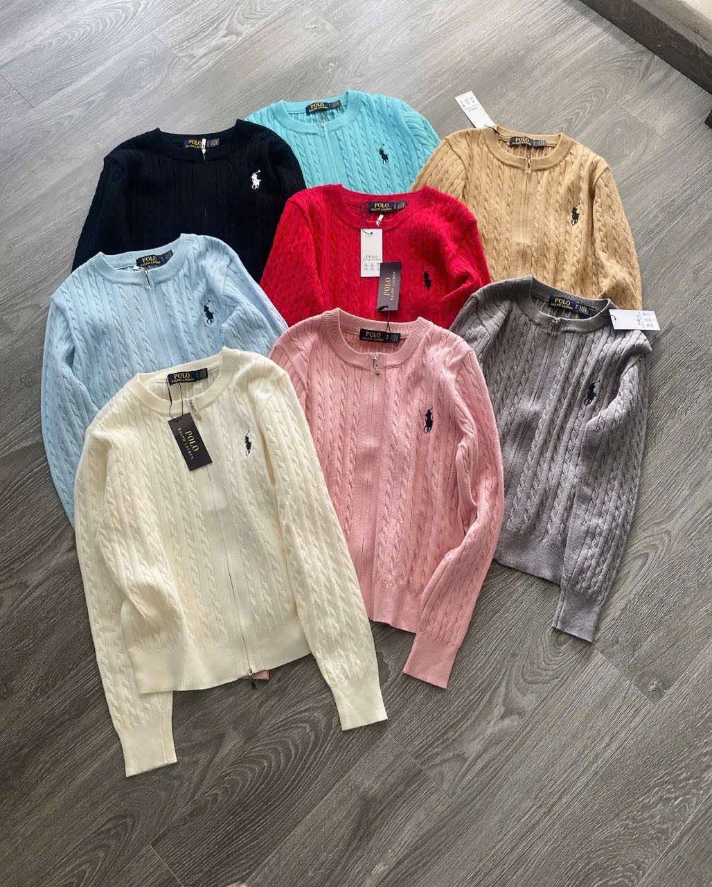 khoác len cổ tròn ralph