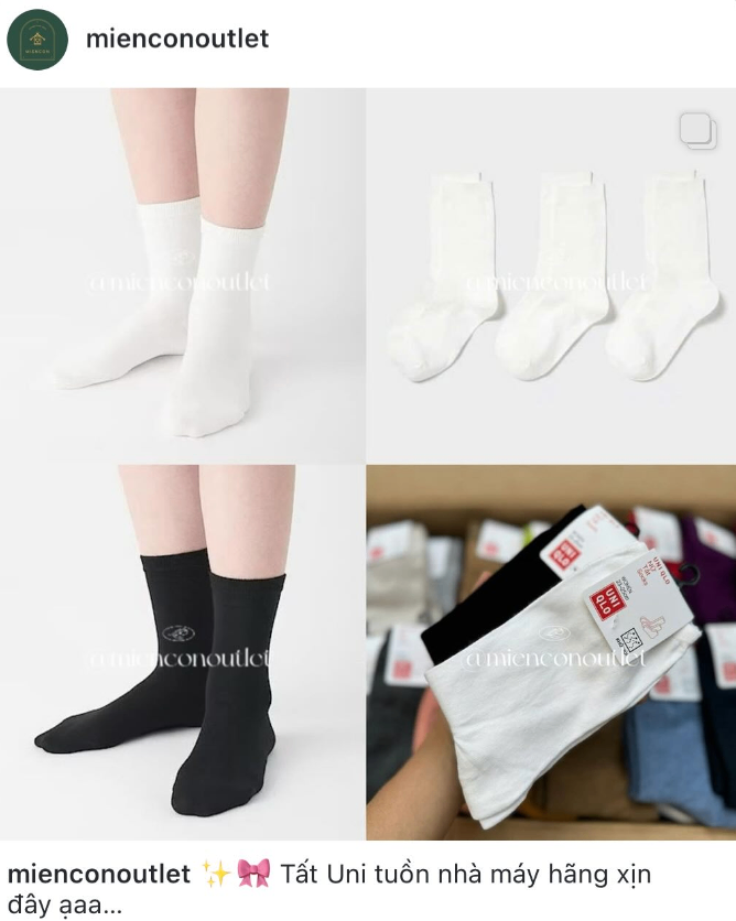 Set tất Uni combo 5