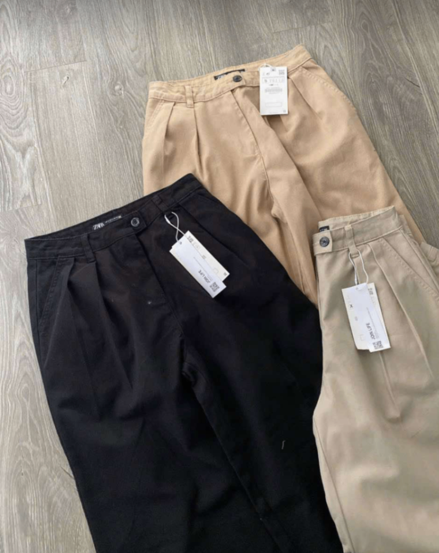 quần kaki zara ống rộng