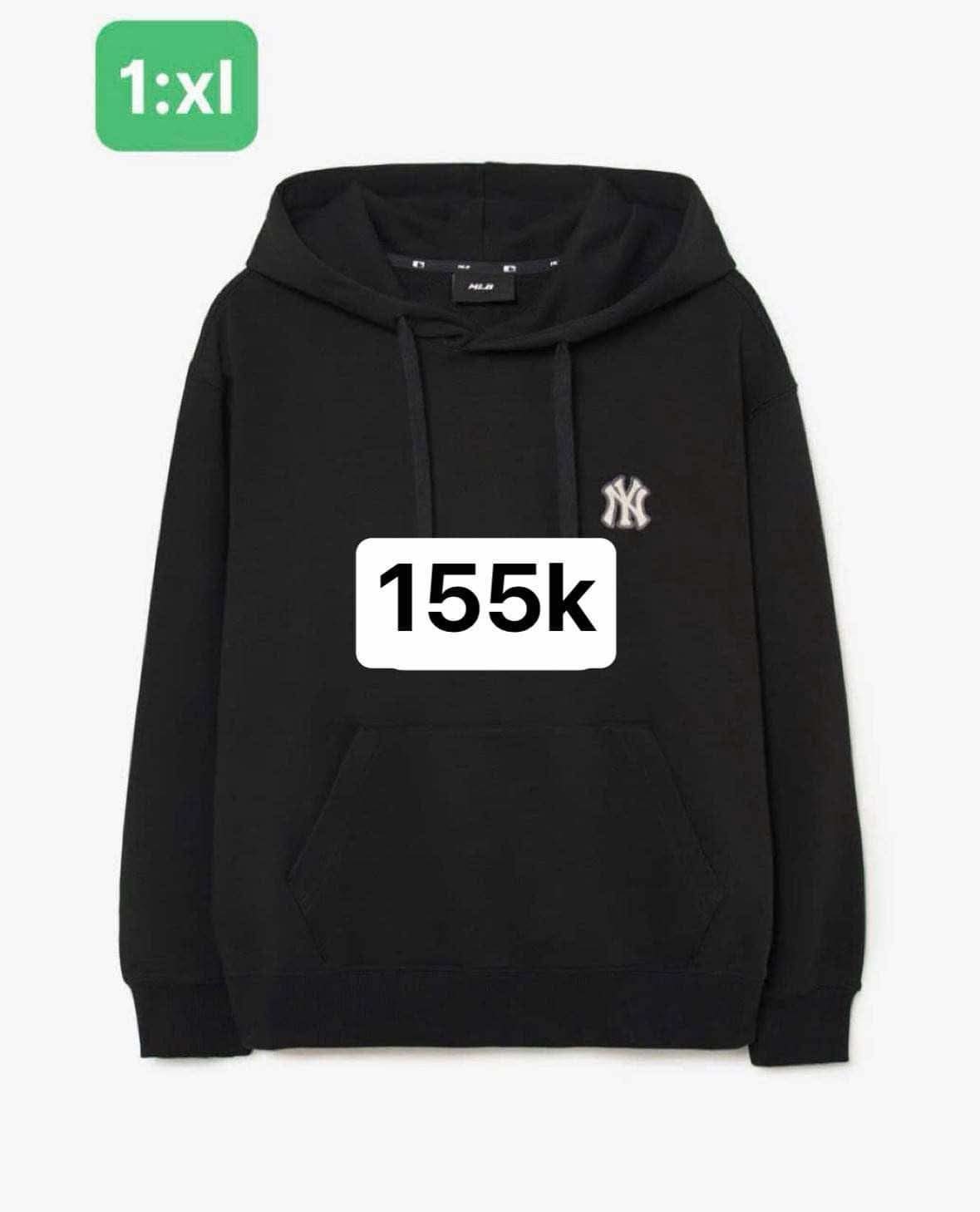 Hoodie đen MLB size XL live