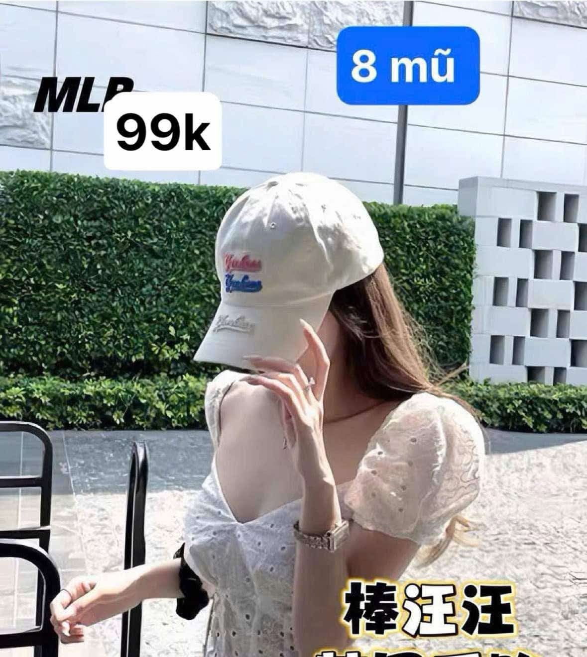 mũ MLB Yankees trắng live