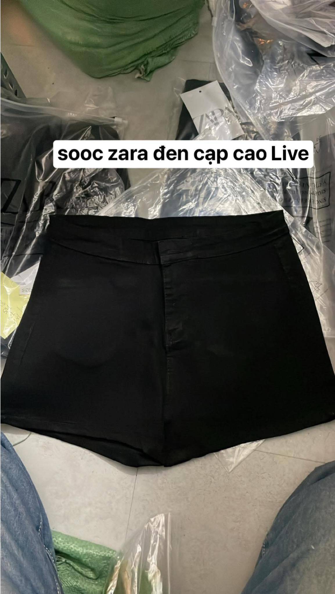 sooc zara đen cạp cao live