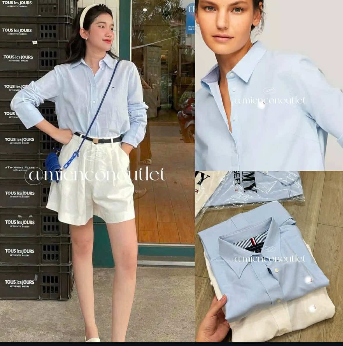 sơ mi Tommy 2 màu