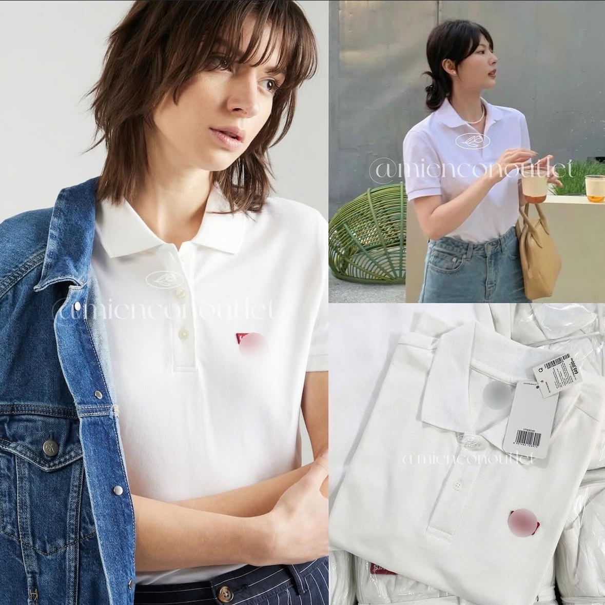 Polo levis trắng
