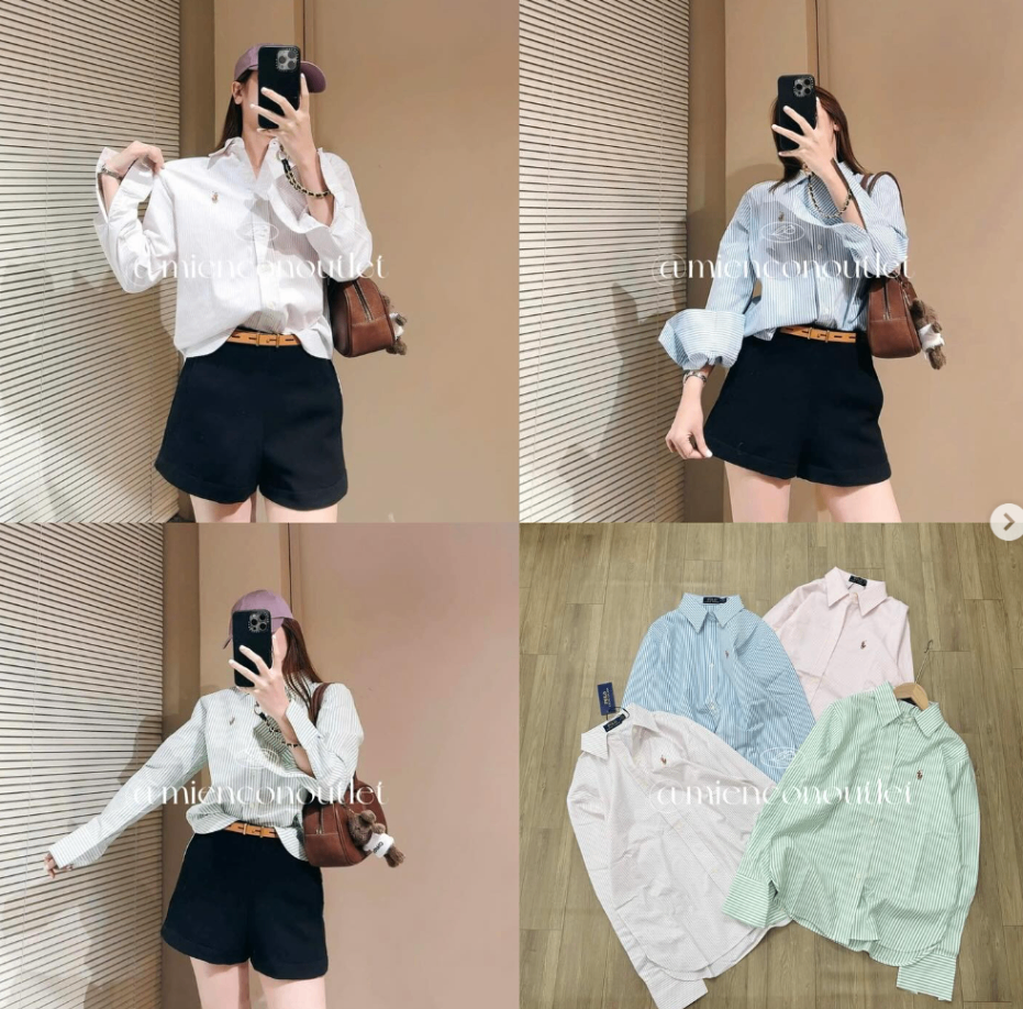 sơ mi ralph kẻ MS02