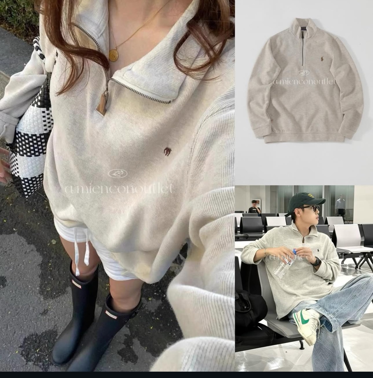 Sweater cổ bẻ Ralph