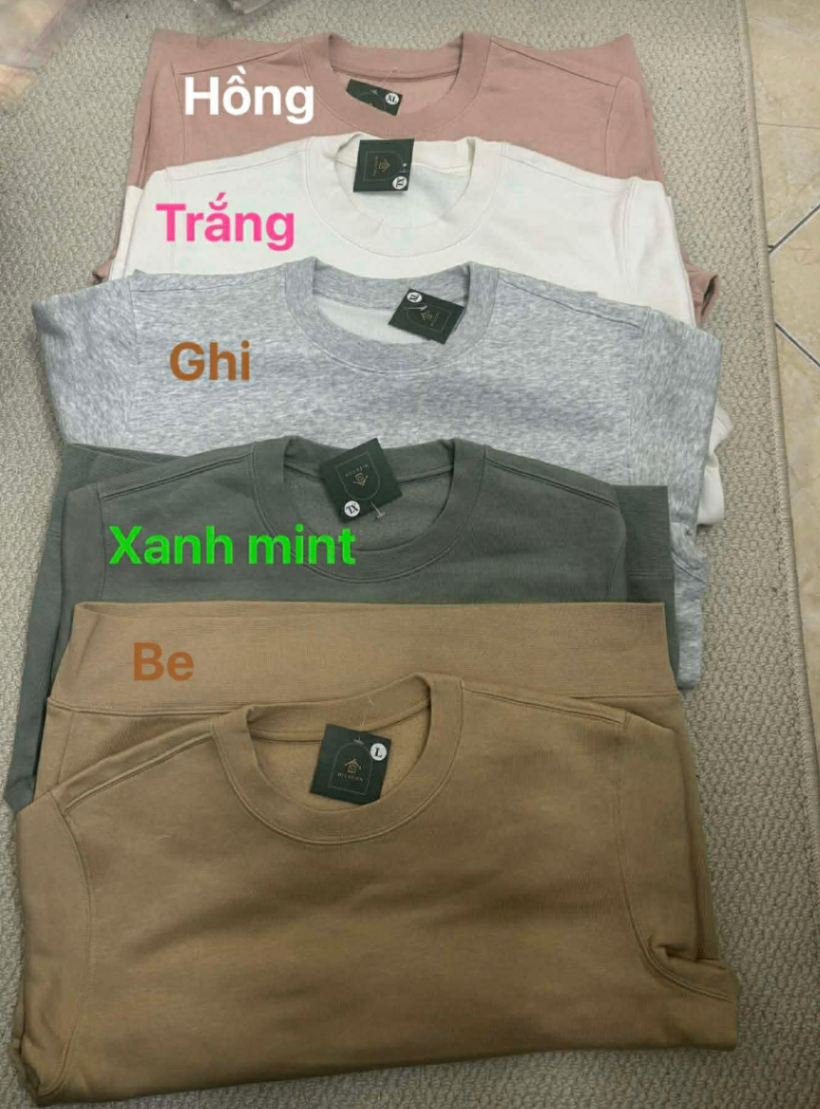 Sweater Muji nhiều màu