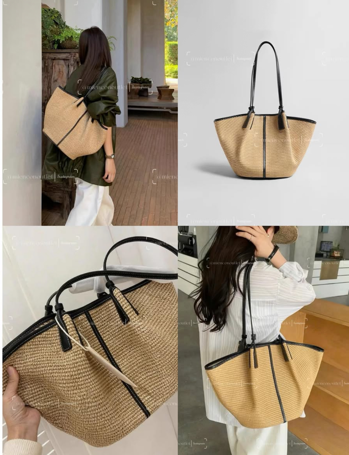 Woven Raffia Tote