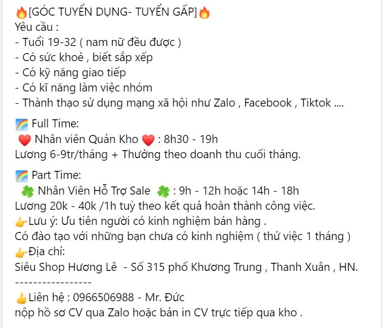 Tuyển Dụng Nhân Sự