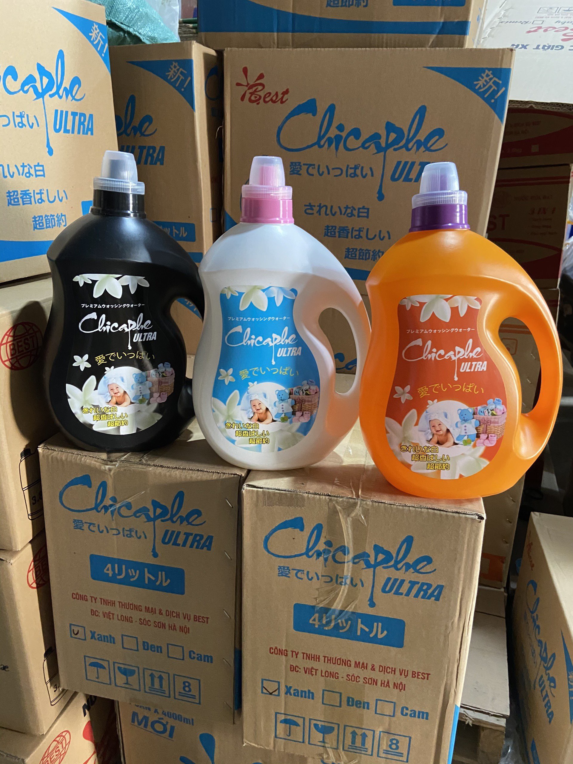 NƯỚC GIẶT CHICAPHE ULTRA 3 MÀU