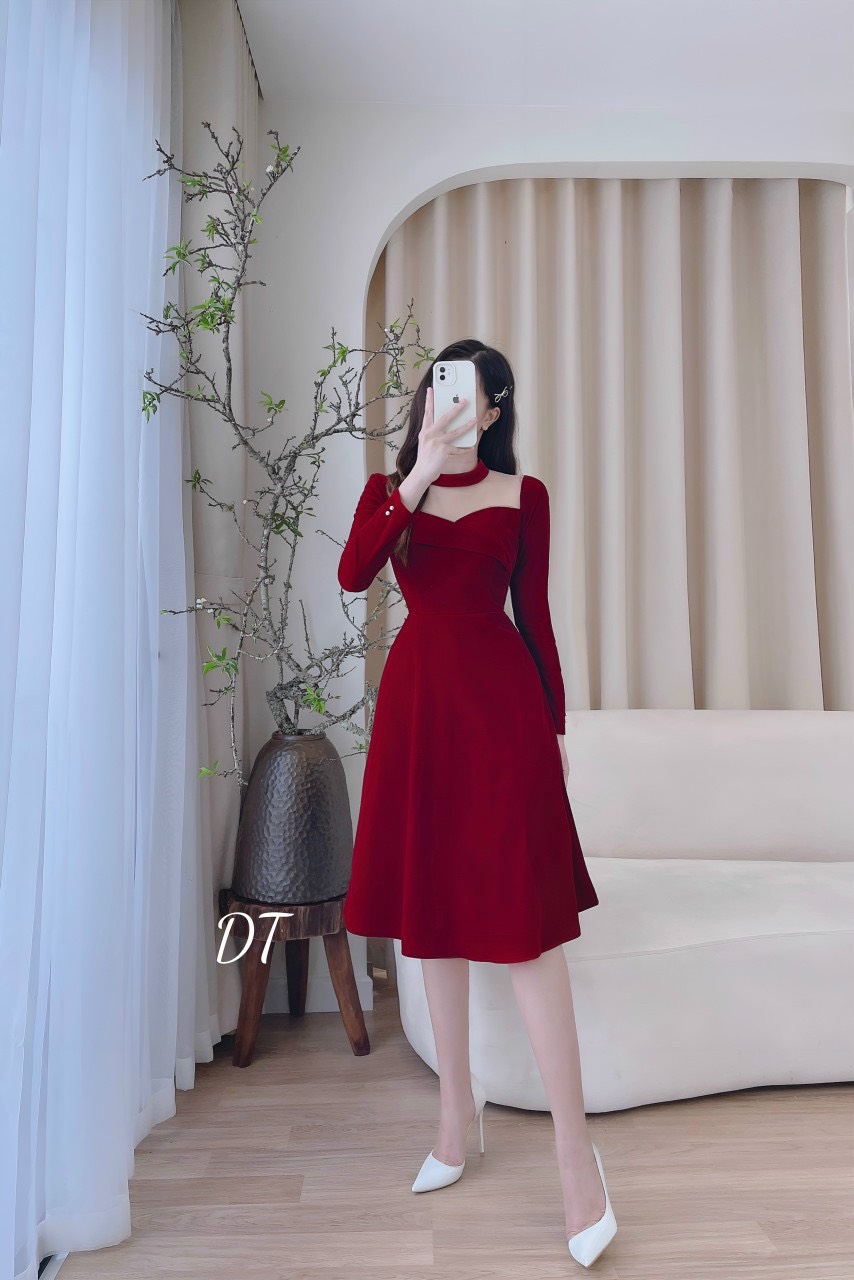 Đầm Nhung Công Chúa Cao Cấp Cho Bé, Váy Công Chúa Màu Đỏ Đẹp | Sỉ Quần Áo  Trẻ Em Bán Online