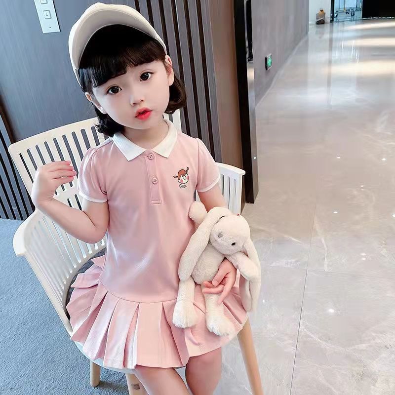 SÉT 2 VÁY POLO XẾP LY GIRL CUTE BÉ GÁI